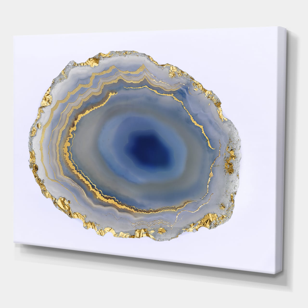 Designart - Golden Water Agate - Fashion Canvas Wall Art